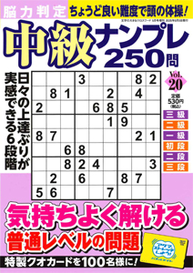 脳力判定 中級ナンプレ250問